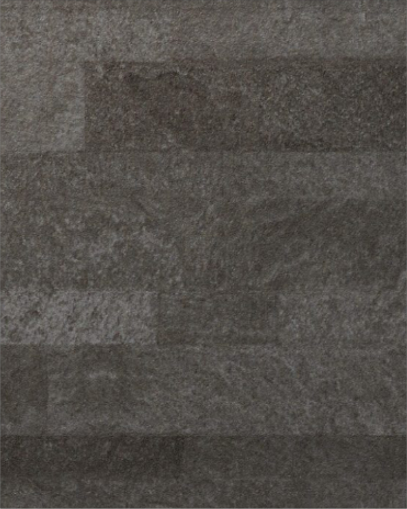 Concrete-inspired architectural surface film with matte mineral texture for interior wall applications