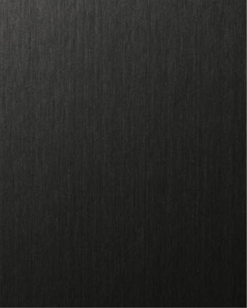 Brushed metal architectural surface film with dark metallic texture used for interior wall applications